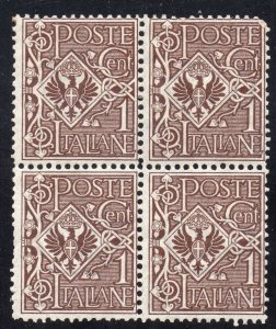 Italy Sc #7 Block of 4 MNH OG 