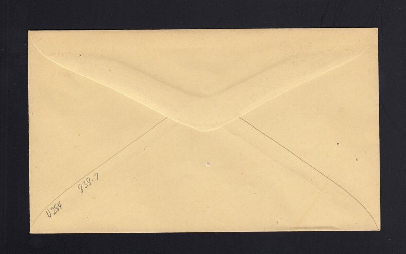 MINT ENVELOPE: Scott #U284 - UPSS #838-7
