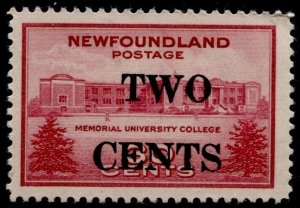 Newfoundland #268 Surcharge Issue MLH