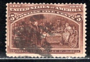 United States Scott # 234, used