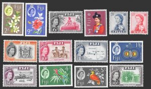 Fiji SC 176-189 - Queen Elizabeth II - MVLH - 1962