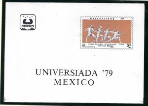 Mexico 1189 MNH SS UNIVERSIADA '79 [D5]