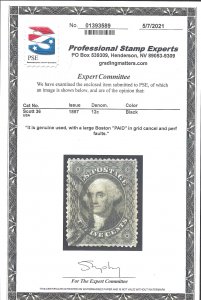 36 Used... PSE Certificate... SCV $310.00... Boston Paid cancel... 4 Margins