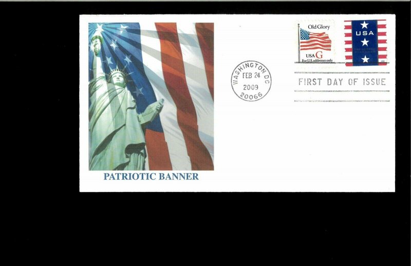 2002 First day Cover Patriotic Banner Washington DC