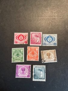 Stamps Pakistan Scott #55-62 used