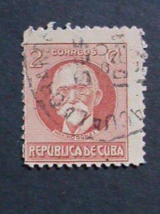 ​CUBA-1917 105 ERROR? MISSING COLOR?  105YEARS OLD- MAXIMO GOMEZ USED VF