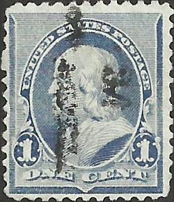 # 219 DULL BLUE USED BEN FRANKLIN SCV-0.75