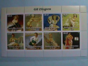 ​CONGO STAMP 2004 -GIL ELVGREN MINT NOT HING STAMP SHEET