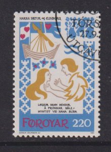 Faroe Islands  #86 cancelled  1982 medieval ballad scenes 220o