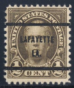 Lafayette LA, 653-61 Bureau Precancel, ½¢ Hale