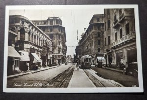 1931 Egypt Airmail LZ 127 Graf Zeppelin Postcard Cover Cairo to Beirut Lebanon