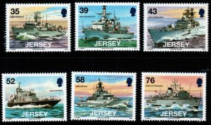 JERSEY SG1380/5 2008 JERSEY NAVAL CONNECTIONS MNH