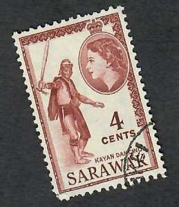 Sarawak #199 used single