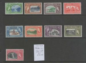 Trinidad & Tobago 1953 SG 267-270,272-274,275b-276 MH