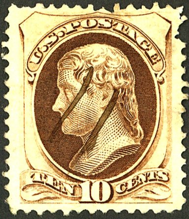 U.S. #161 USED CREASE