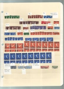 Great Britain Huge Dealers Stock, 13 Pages Loaded With Stamps, High Cat