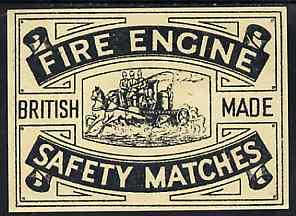 Match Box Labels - Fire Engine Dozen size label superb un...