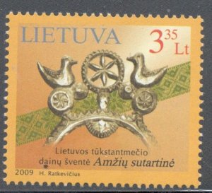 Lithuania Sc 896 2009  Spindle, Song Festival, stamp mint NH