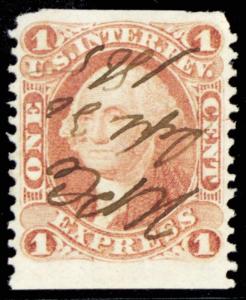 R1b, VF Part Perforated Express Revenue Stamp Cat $55.00 - Stuart Katz