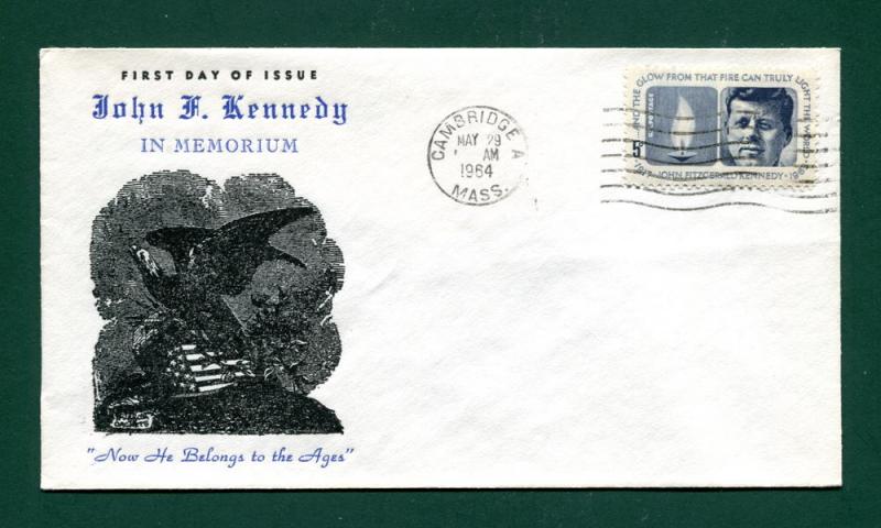  US Postage Stamps, 1964, Kennedy Memorial, S# 1246