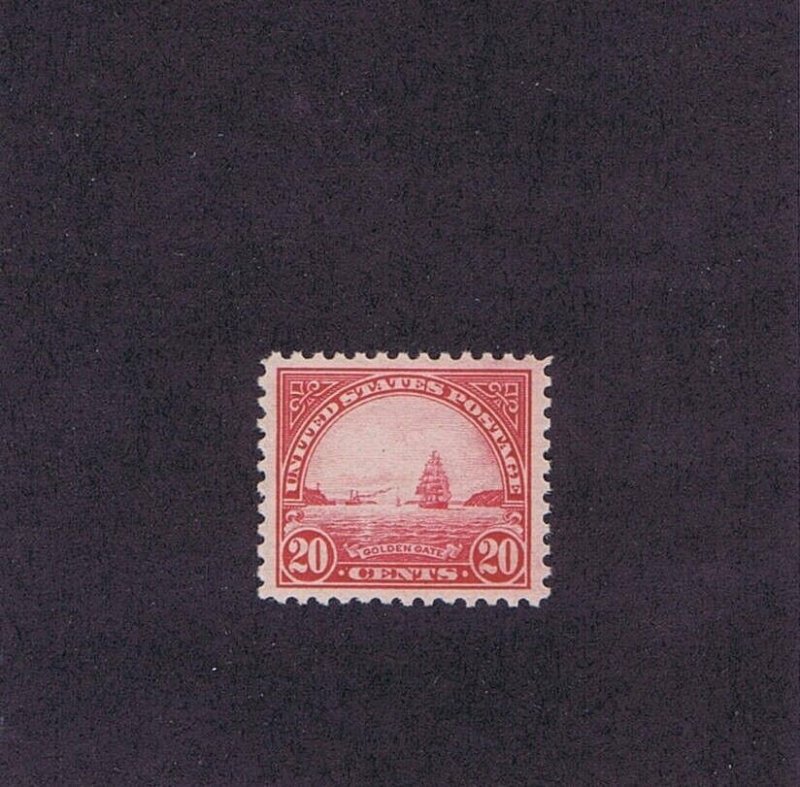 US 567 UNUSED OG NH 20 CENT GOLDEN GATE, 1923, GRADED 95, PSE CERT. 