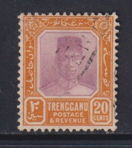Malaya Trengganu   #31 used 1921  Sultan Badaru`l-alam 20c