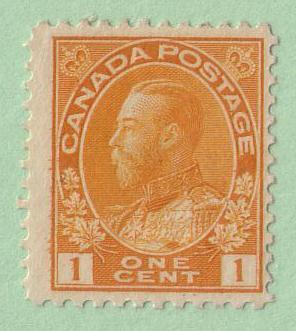 105 Canada, Admiral Issue, MLH CV $10.00