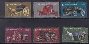 New Zealand # 598-603, Farm Vehicles, Mount Glazing, 1/3 Cat