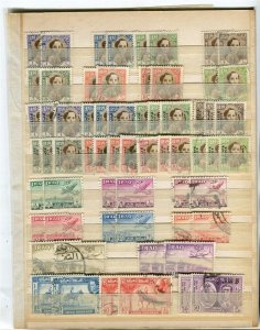 IRAQ; 1940s-50s early pictorial issues fine USED LOT on stock pages