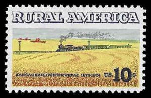 PCBstamps   US #1506 10c Rural American - Wheat, MNH, (21)