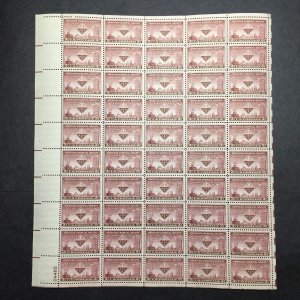 US, 1002, AMERICAN CHEMICAL, FULL SHEET, MINT NH, 1950'S COLLECTION