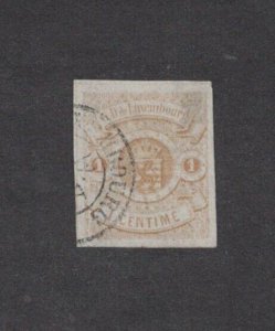 Luxembourg 4 - Coat Of Arms Imperf Single. Used.    #02 LUX4