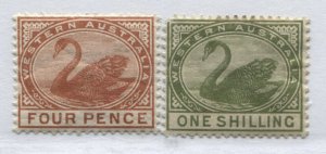 Western Australia 1890 4d and 1/ mint o.g. hinged 