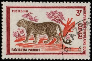 Congo Republic 270 - Cto - 3fr Leopard (1972) (2) +