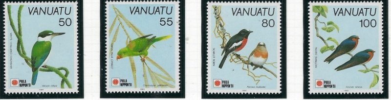 Vanuatu 542-45 MNH 1991 Birds  (fe8722)