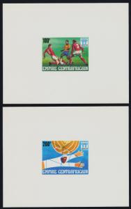 Central Africa 303-7 Deluxe Sheets MNH World Cup Soccer, Sports