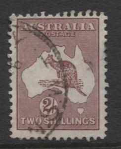 Australia - Scott 125 - Kangaroo -1931 - FU - Wmk 228 - 2/- Stamp10