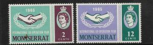 MONTSERRAT, 176-177, MNH, CO-OPERATION YEAR