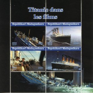 MADAGASCAR - 2020 - Titanic in Films - Perf 4v Sheet - Mint Never Hinged