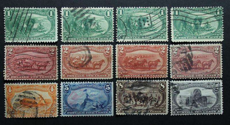 US STAMP COLLECTION Sc# 285-286-287-288-289-290 1898 Trans-Miss Expo Cv $173.00