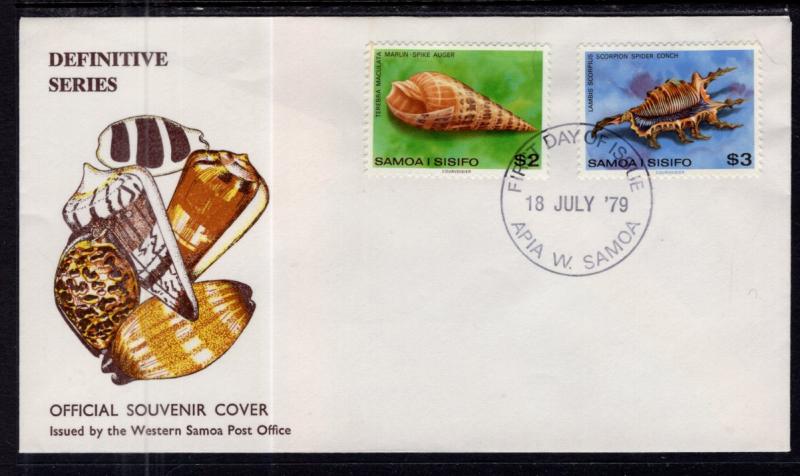 Samoa 493-494 Seashells U/A FDC