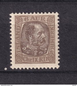 Iceland 1902 King Christian IX 6a gray brown MH 15562