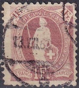 SWitzerland #87b F-VF Used CV $310.00 (A18723)