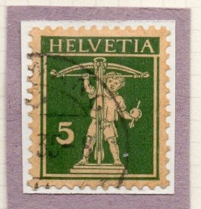 Switzerland 1933 SHADES Early Issue Fine Used 5c. NW-210691