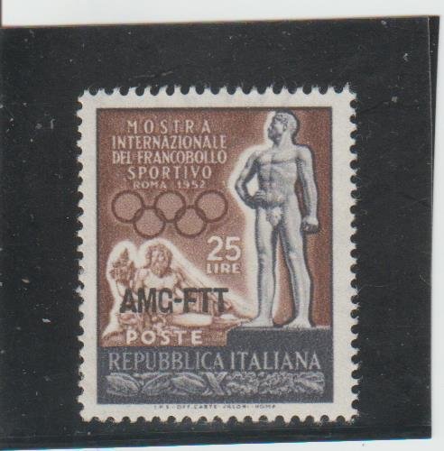 Trieste  Scott#  143  MH  (1952 Overprinted)