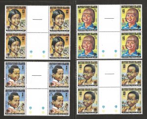 VIRGIN ISLANDS SC# 356-59  GUTTER BLOCK/4  FVF/MNH