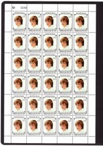 Honduras 1997 Diana Princess of Wales  Mini-Sheetlet (30)  #C1011/1012 MNH VF