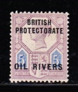 Album Treasures Niger Coast Protectorate Scott # 5 5p Victoria Oil Rivers OP MH