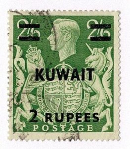 Kuwait #80 used 2r KGVI