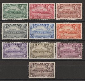 MONTSERRAT 1932 Anniversary set ½d to 5/-. 